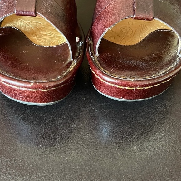 Born leather chunky strap slip on sandals size 7 - Picture 5 of 14